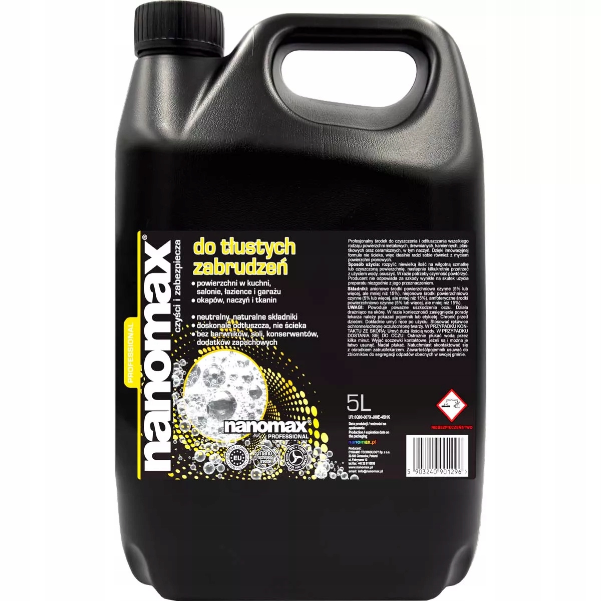 nanomax do tłustych zabrudzeń 5L