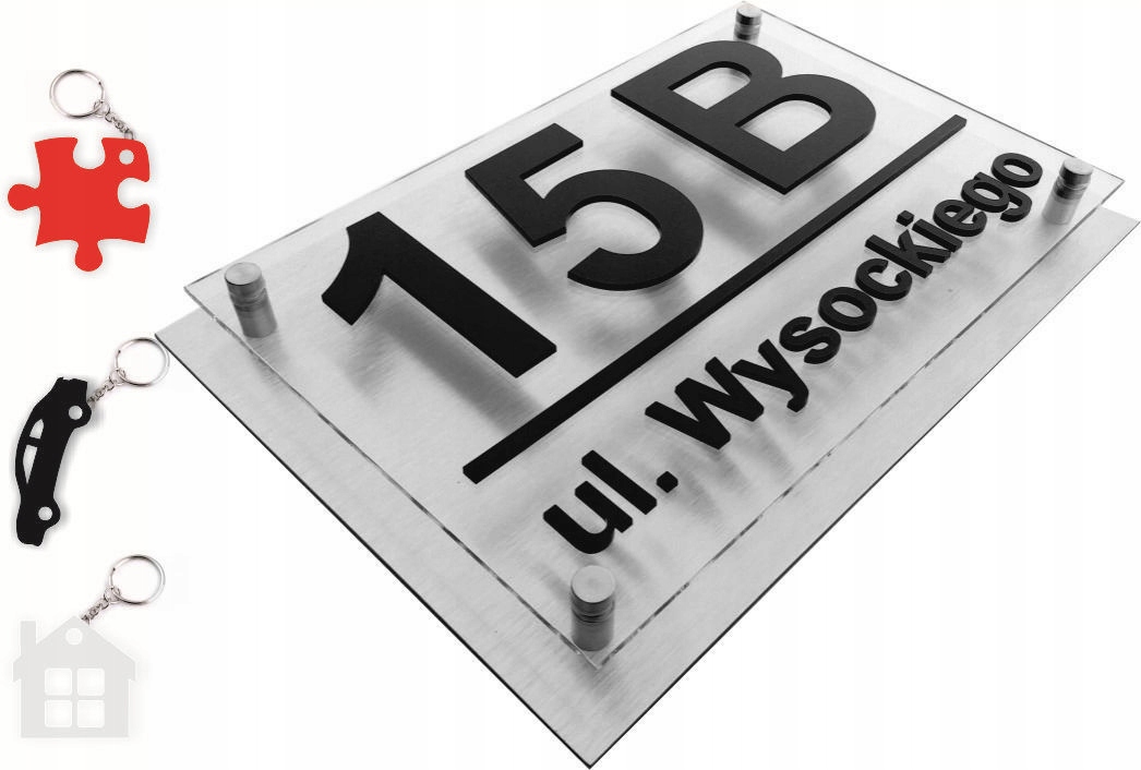 

Tablica adresowa Aluminium 3D Tabliczka Numer Domu