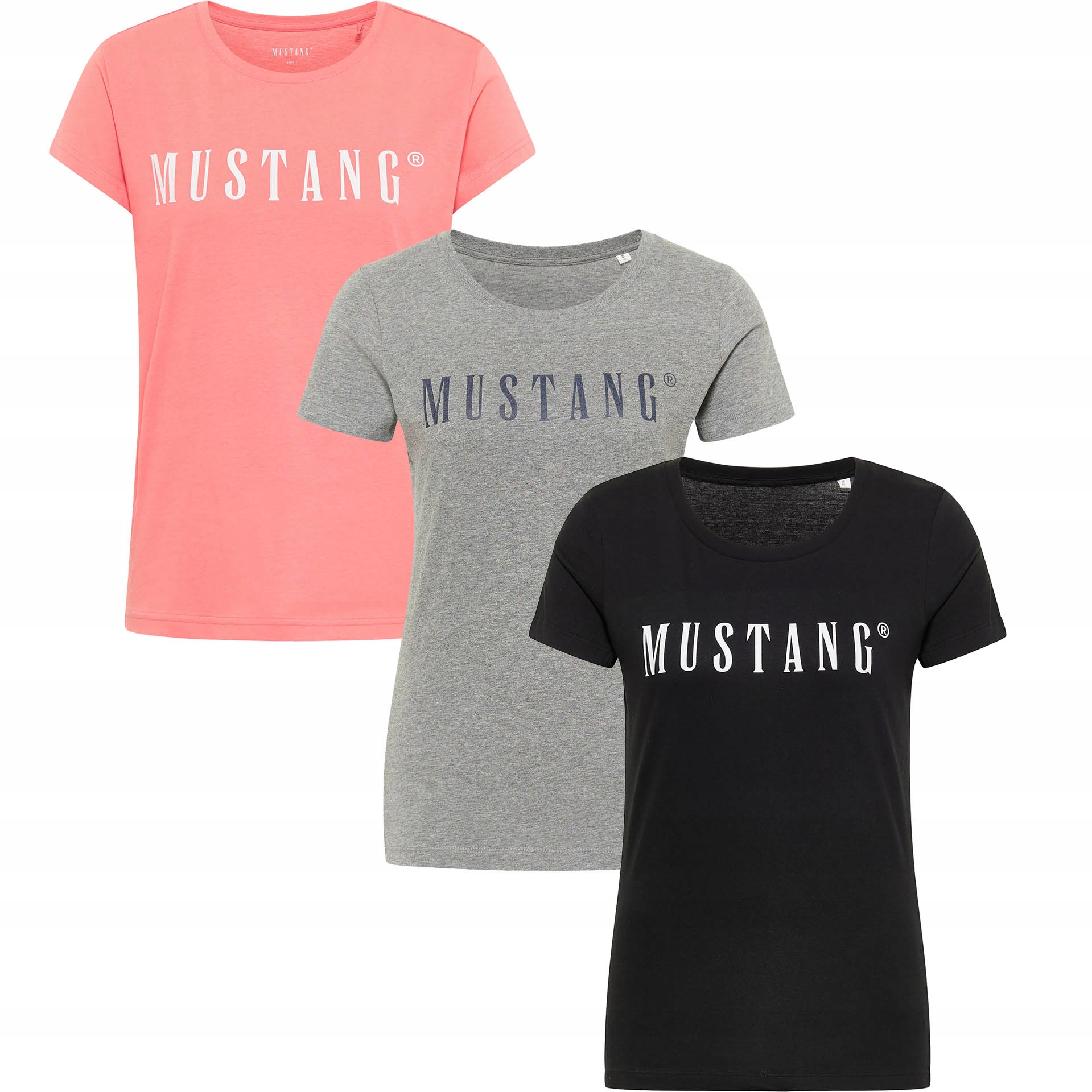 Mustang Tričko Alina C Logo Tee 3pack tričko velikost Xs