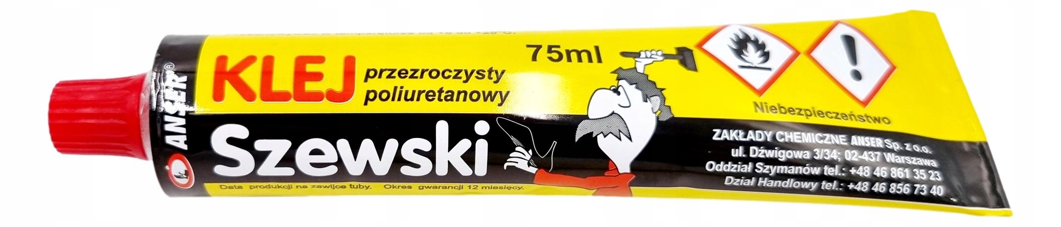 

Klej Do Butów Mocny Szewski Gumy Skóry Pcv 75 ml