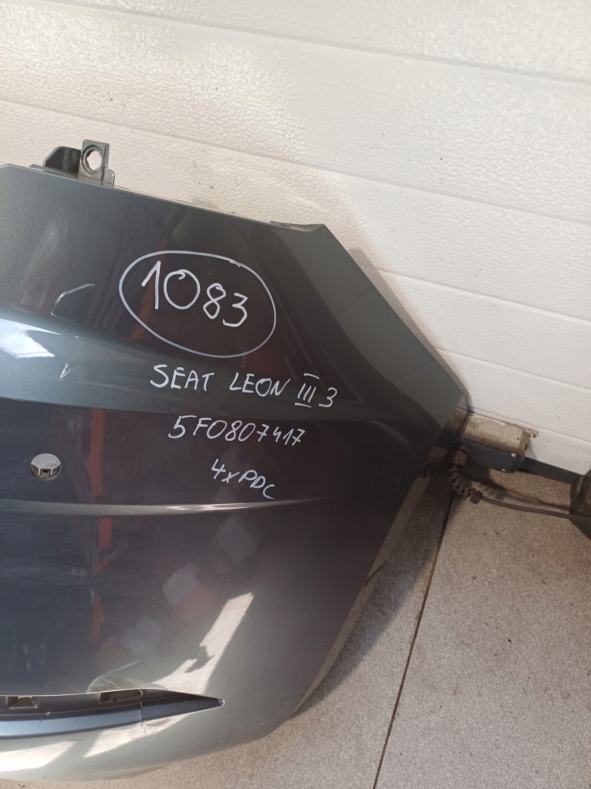 bumper rear part rear SEAT LEON 3 III 4 X PDC 5F0807417 HB