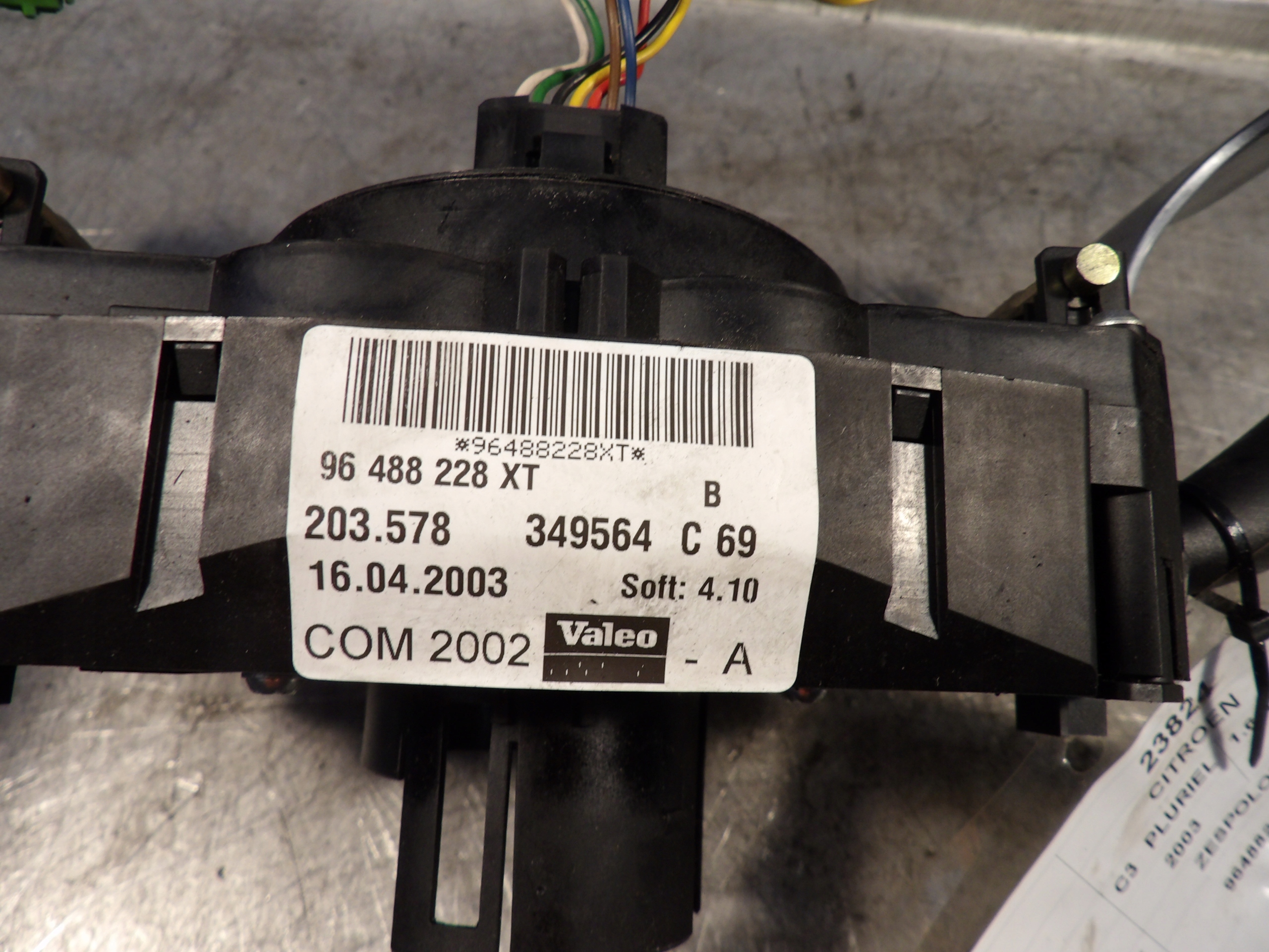 Citroen C3 Pluriel DEVIO LUCI TERGICRISTALLO TERGI 96488228XT 203.578 349564
