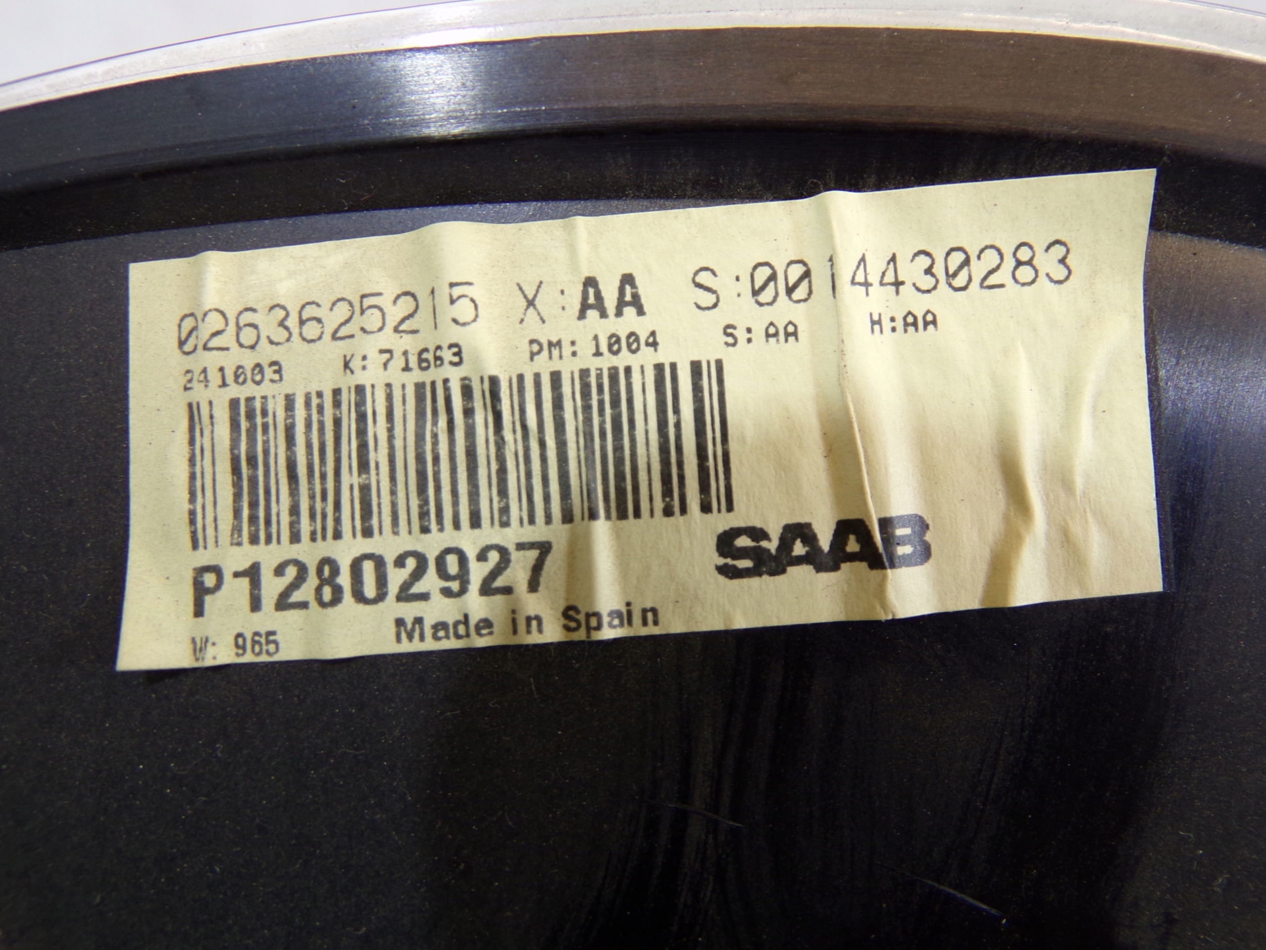 dials dials SAAB 93 9-3 0263625215