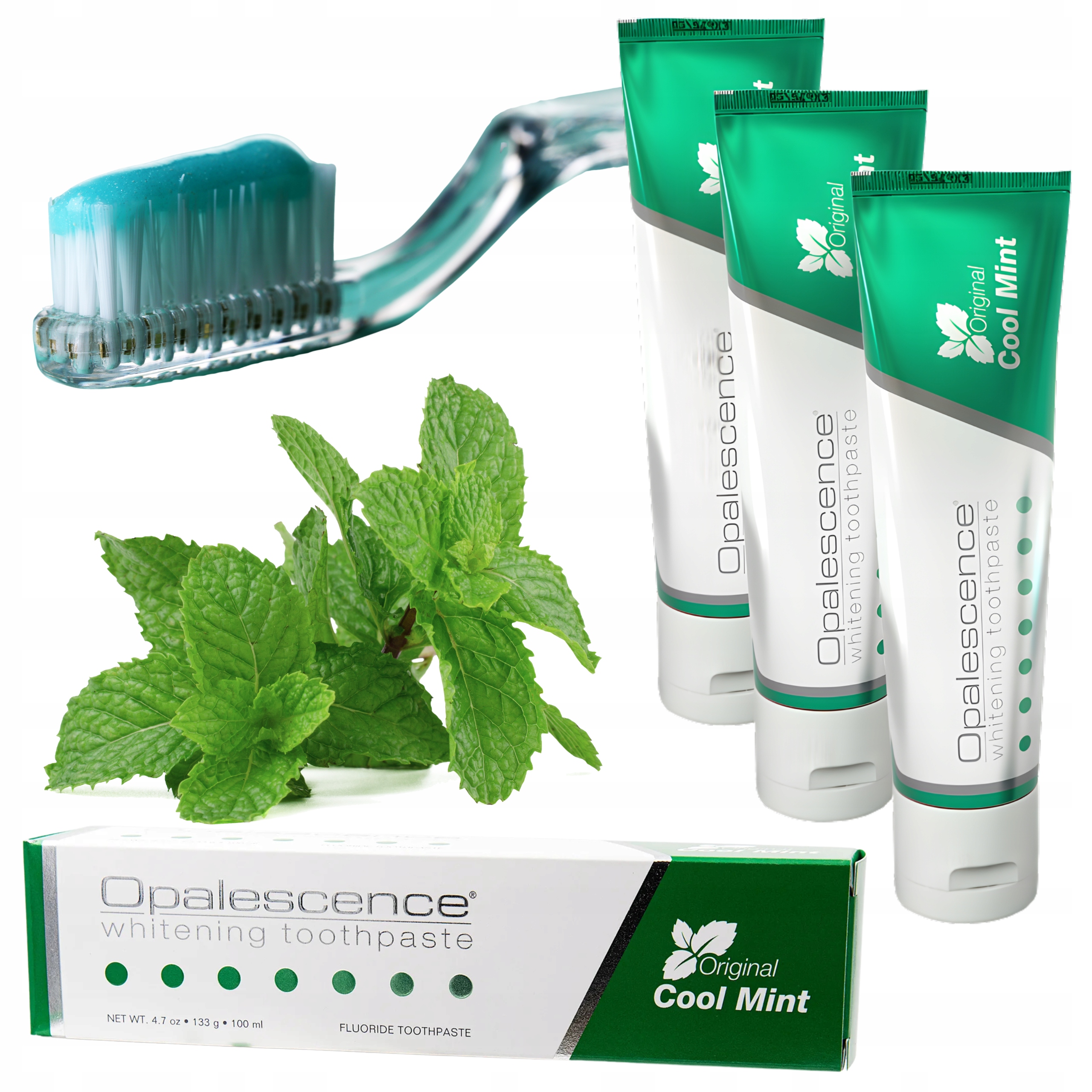 Pasta Do Zębów Wybielająca Z Fluorem Mięta 133G 100ML Opalescence Cool Mint