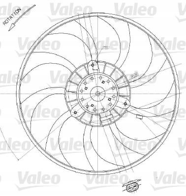 Valeo 698412 вентилятор, chlodzenie двигателя