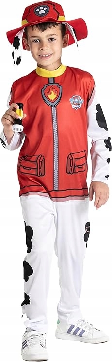 Kostium pies strażak Marshall Paw Patrol/ Psi patrol r. 104-110 kapelusz