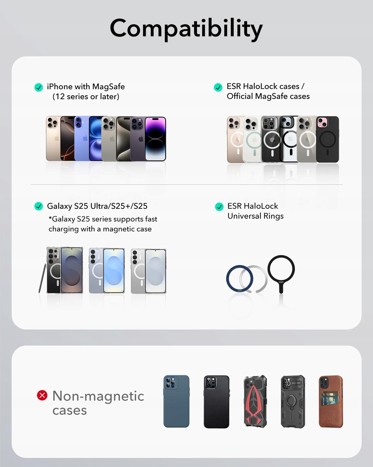 ESR Magnetyczny Uchwyt Qi2 15W z Ładowaniem do iPhone 16/15/14/13/12 — miniatura 6