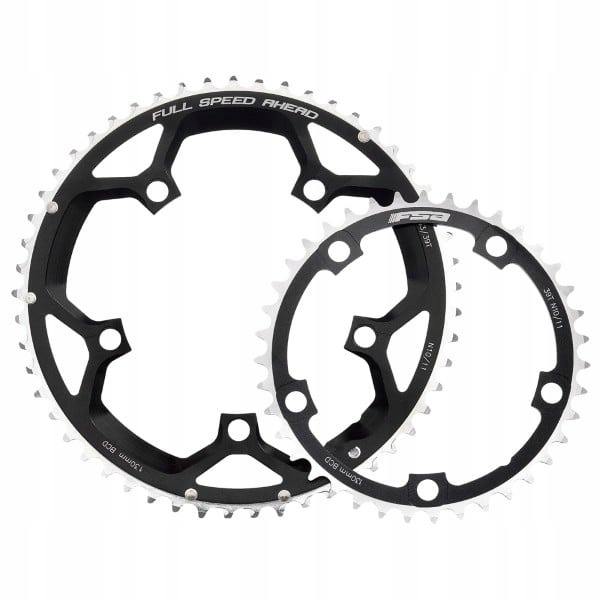 Fsa Chainring Bcd 110 Mm 5-bolts 2 X 11s 36 Teeth, Black Silver, Wb047