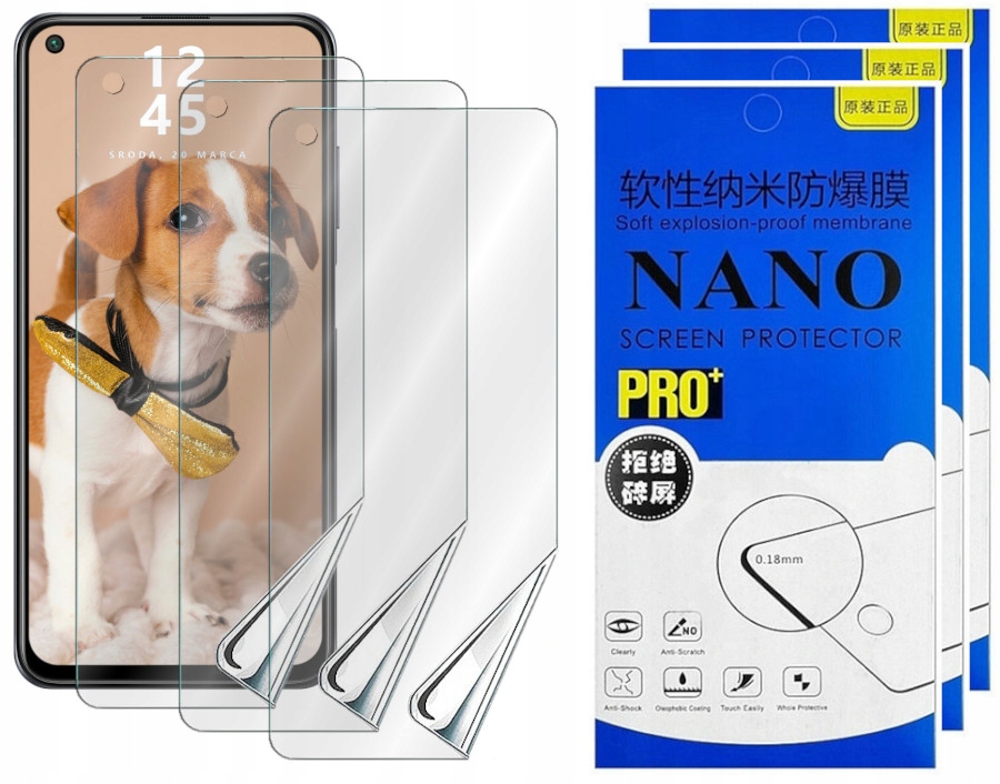 

Folia Hydrożel Do Oppo Reno 5 Lite 3szt.