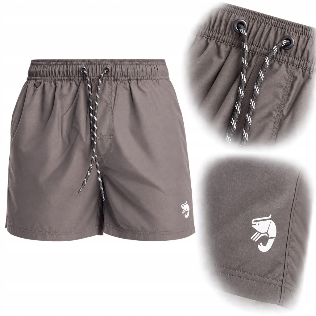 Pánské elastické plavkové šortky Henderson Twist 44598 hnědé 2XL Anrr