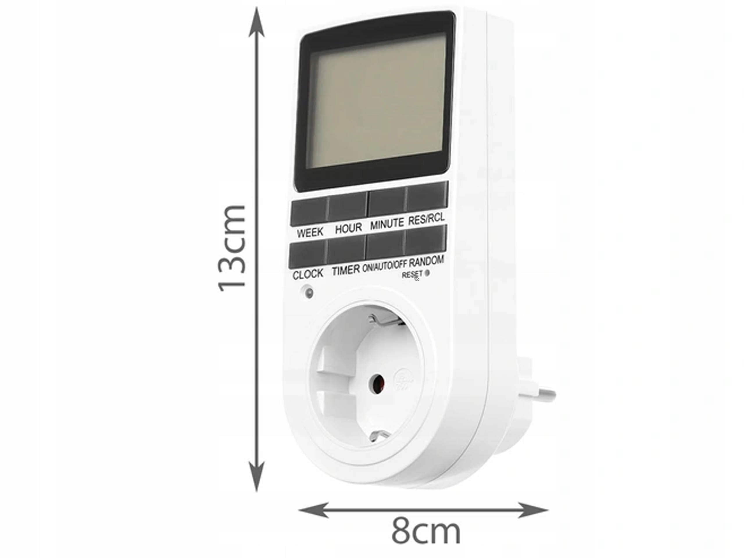 PROGRAMATOR CZASOWY WŁĄCZNIK WYŁĄCZNIK TIMER LCD Kod producenta 3209