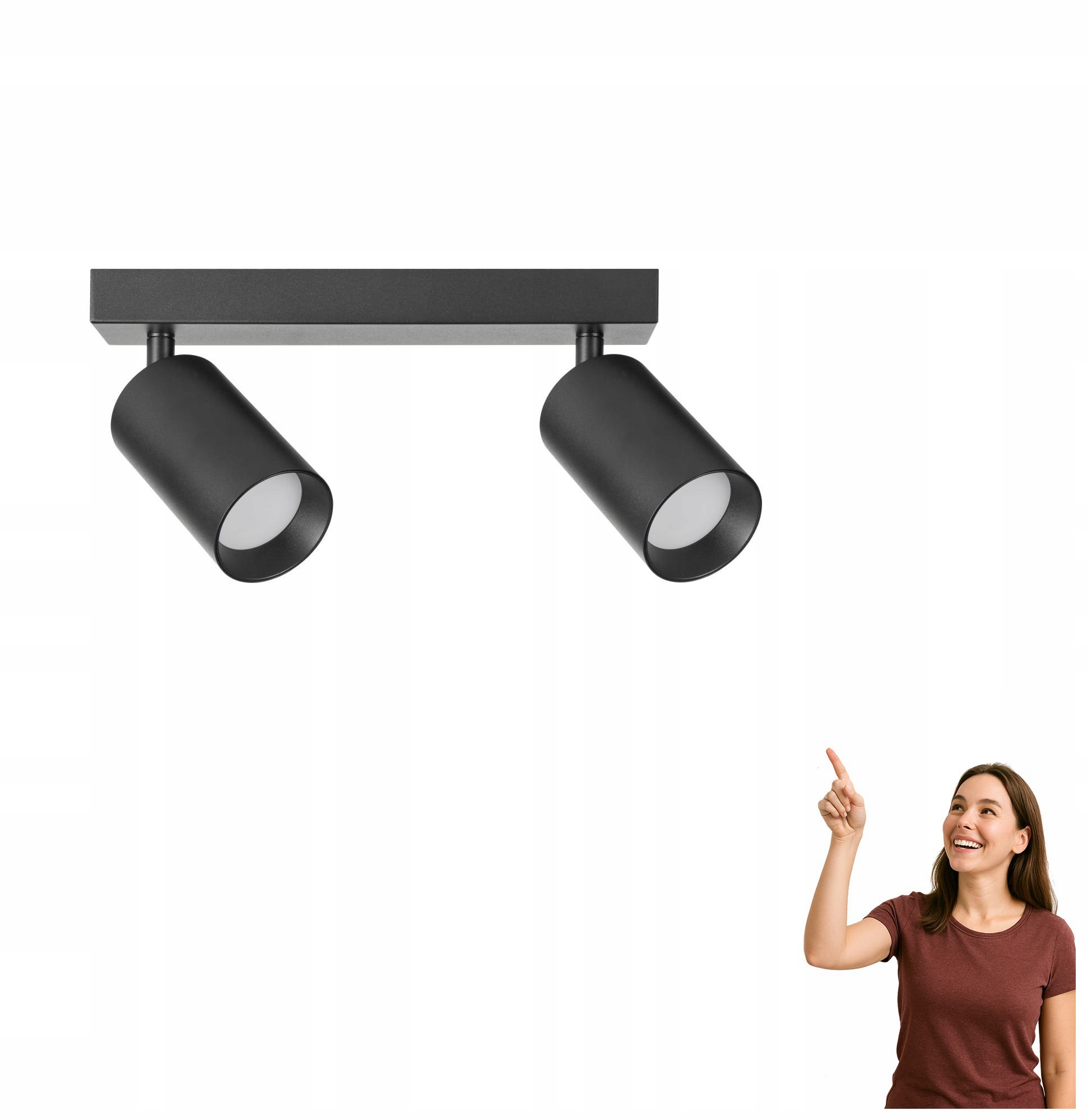 Spotová reflektorová lampa Wade OB-2202BD-2-BK Zuma Line