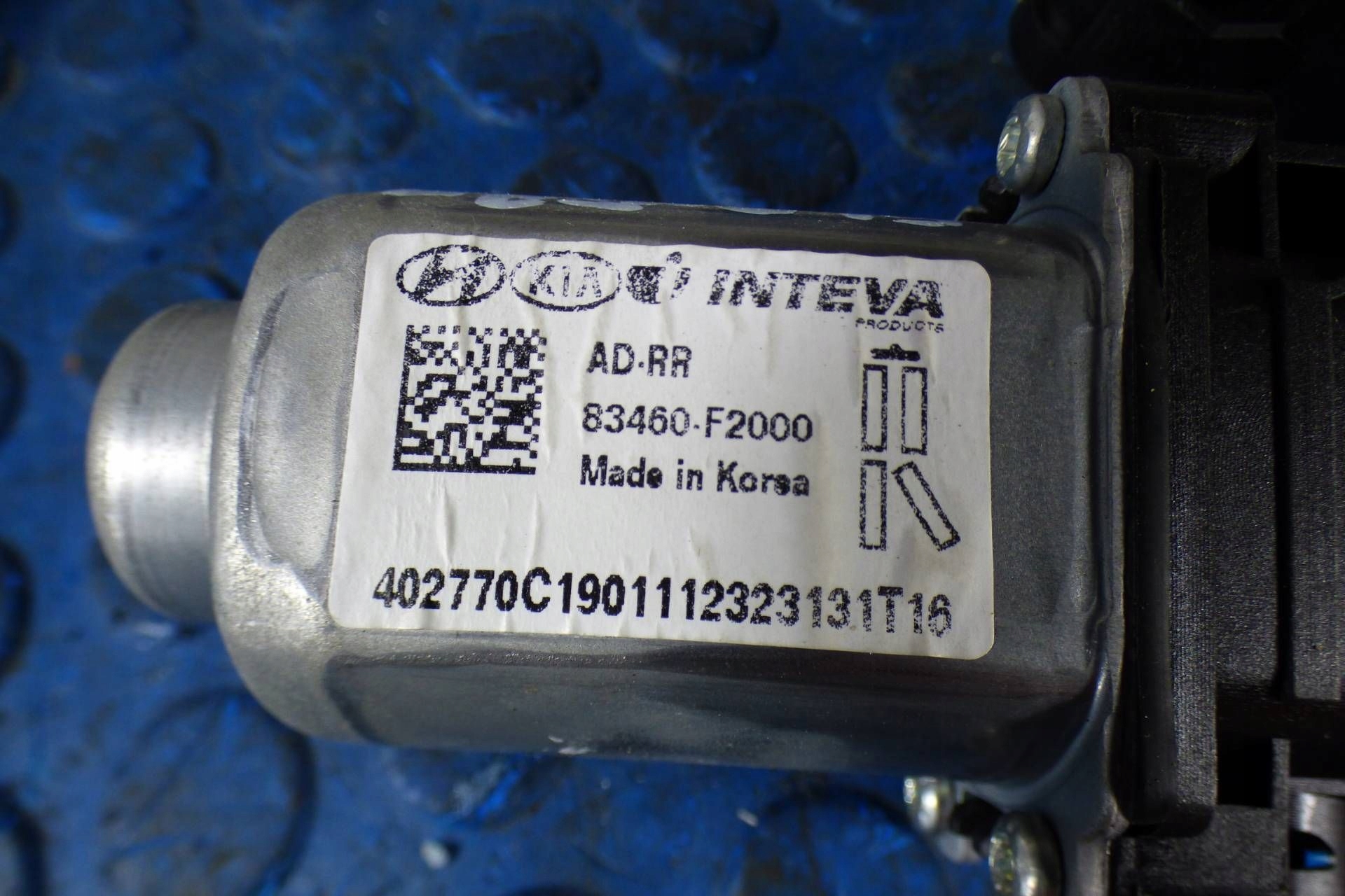 Hyundai Elantra VI mini motor windows left rear part 83460-F2000