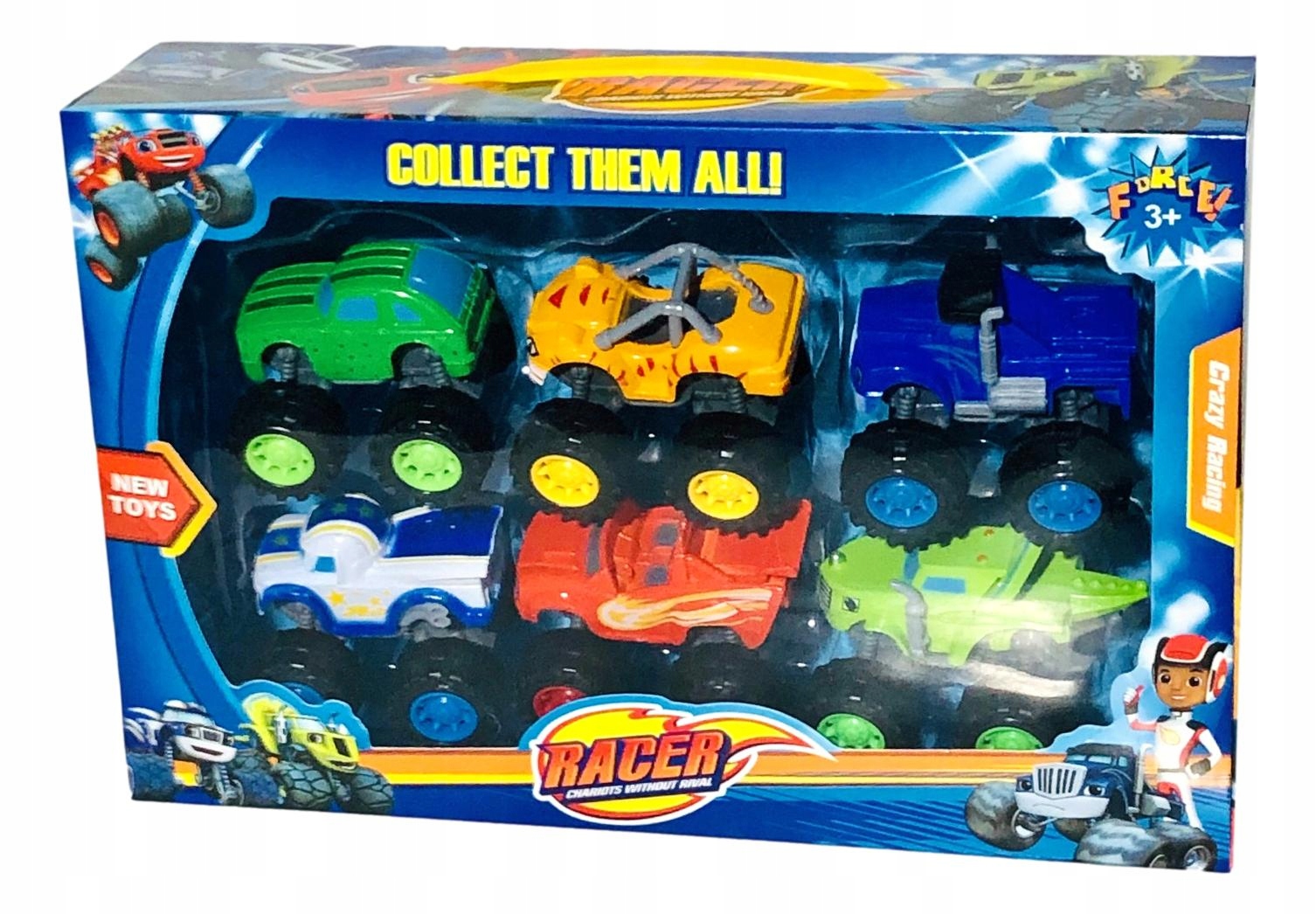 Blaze i Mega Maszyny zestaw 6 autek z bajki