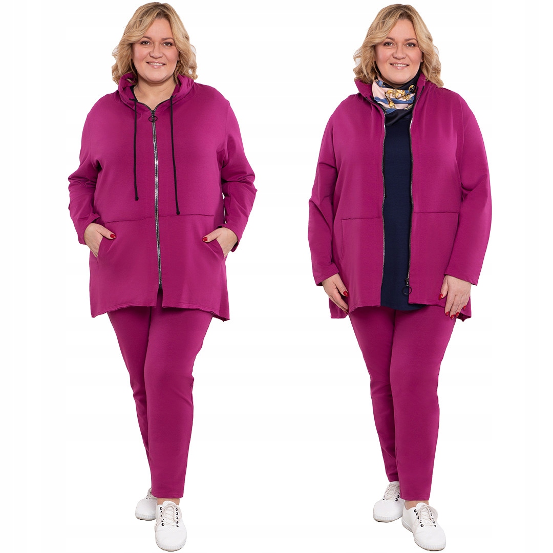 Tmavě růžový teplákovka se zámkem s písmeny 60/62