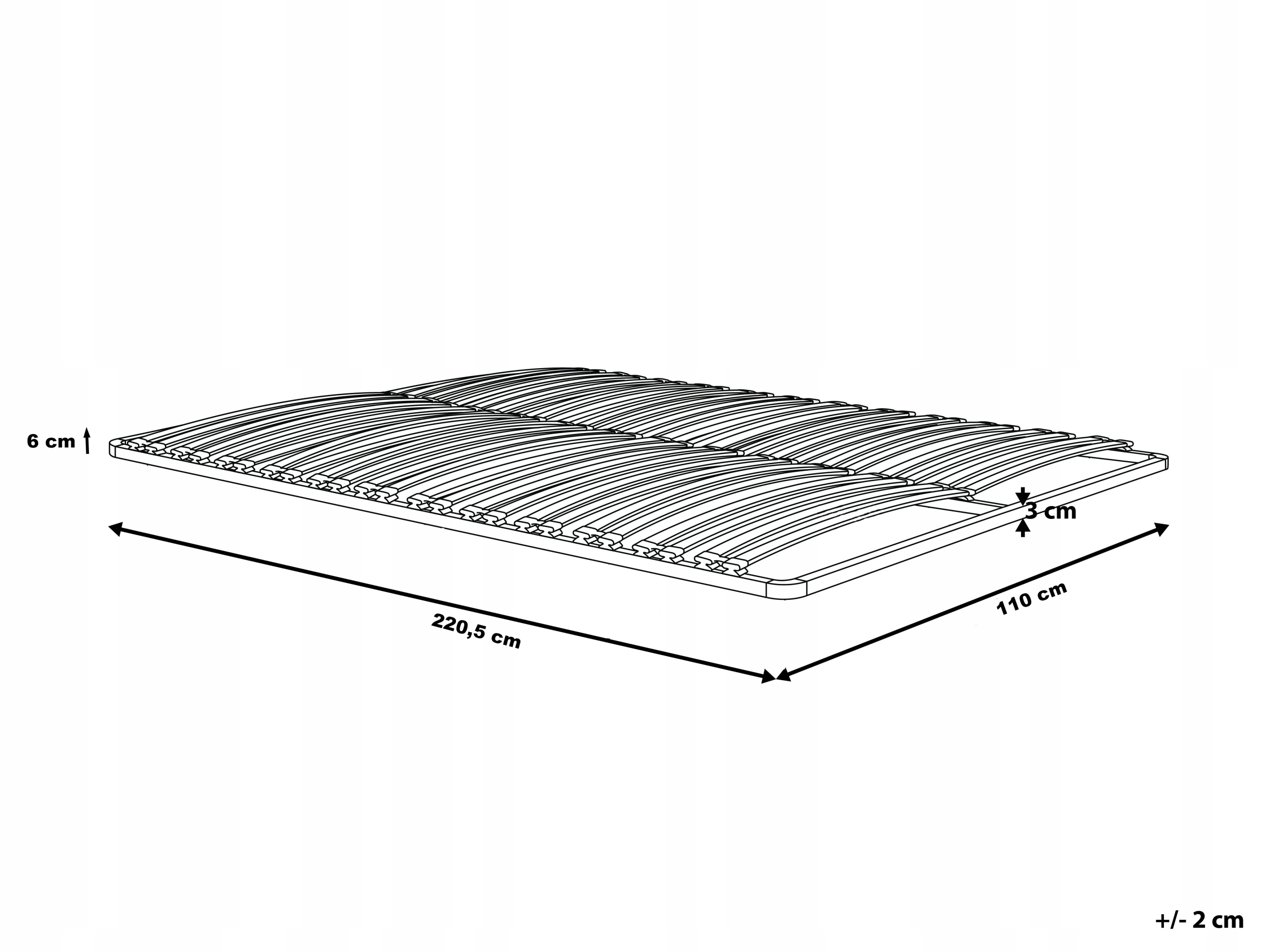 Stelaż do łóżka 110x220 metalowy wkład pod materac Stan opakowania oryginalne