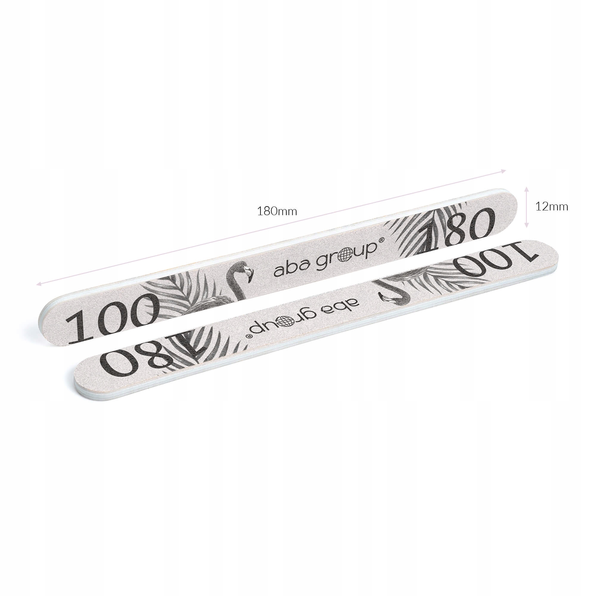 Pilnik do Paznokci Prosty 100/180 Standard Aba Materiał papierowy