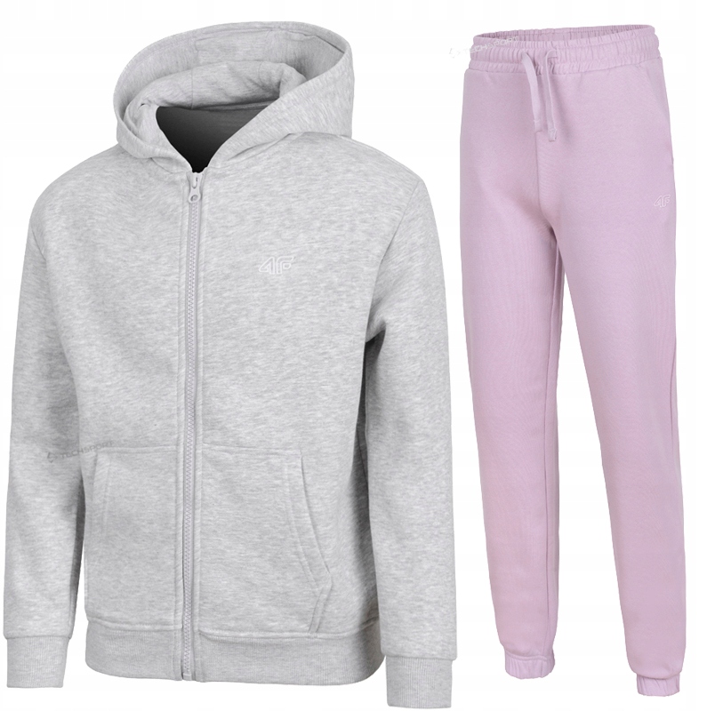 4F Ocieplany Dziewczęcy Dres Komplet Bluza Spodnie rozm 140