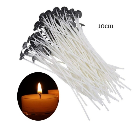 

Gotowe knoty bawełniane z blaszką 10cm