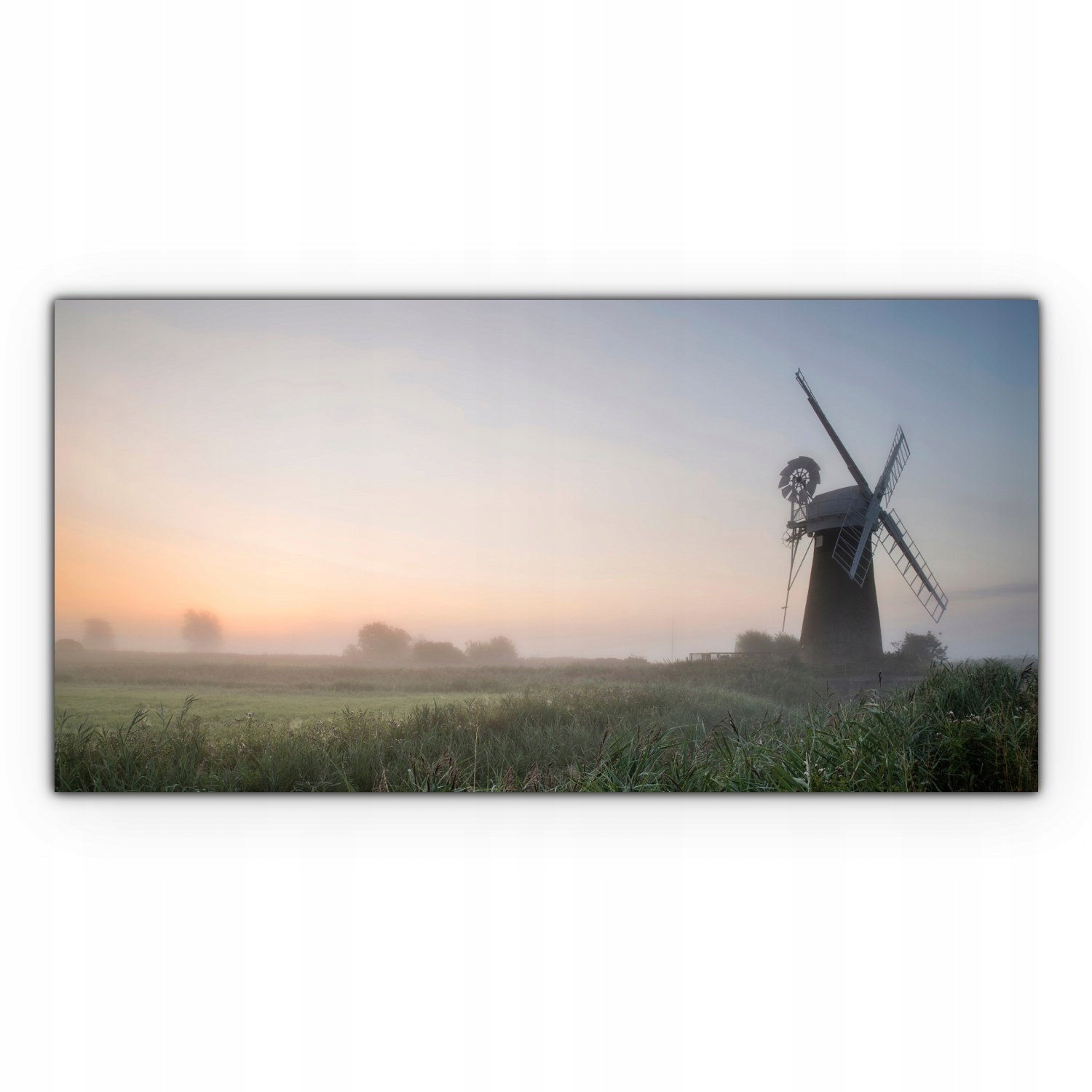 

Obraz Canvas dekoracja 140x70 Młyn Pole Krajobraz