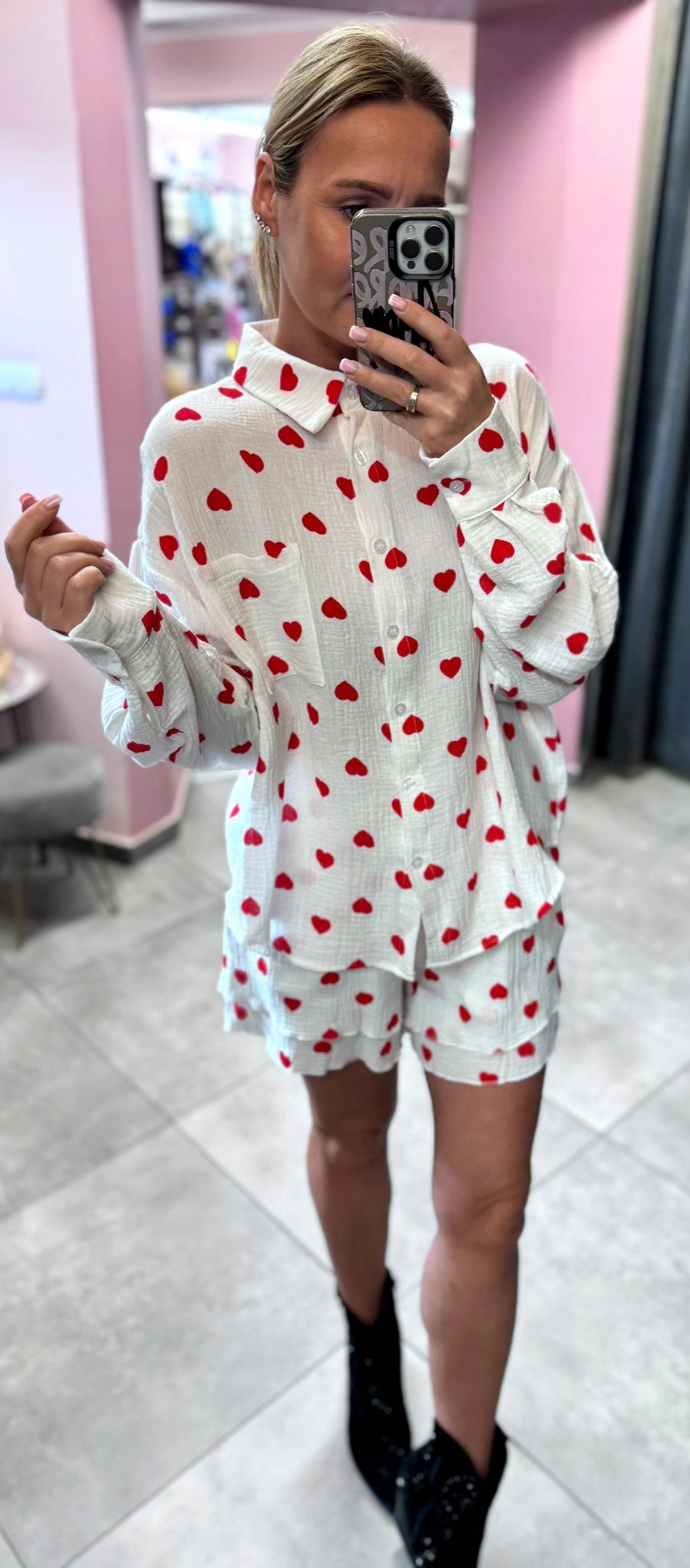 Dámská Mušelínová Souprava Kraťasy 100% Bavlna Uni