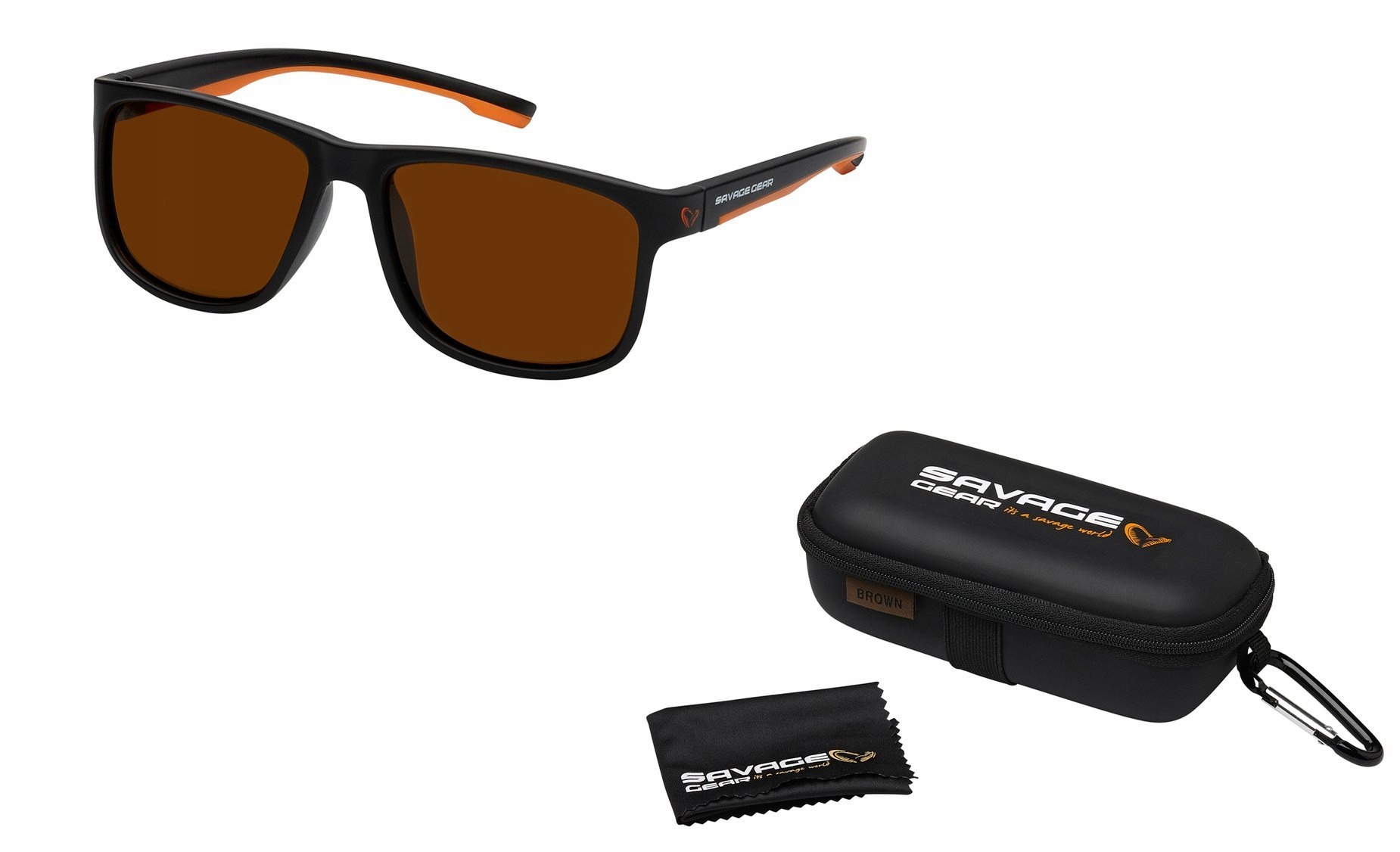 OKULARY POLARYZACYJNE SAVAGE GEAR - BROWN Model Savage1