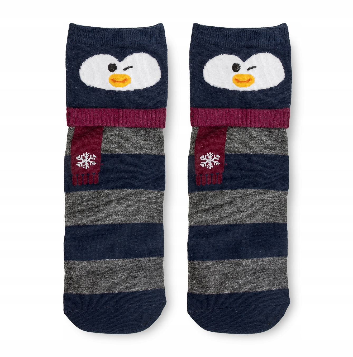 

Skarpety skarpetki czarne z pingwinkiem unisex
