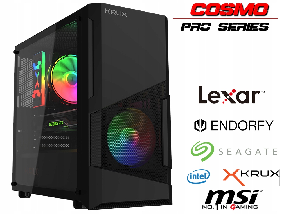 COSMO i5-14400f SSD2TB 16GB RTX4060 WIN11 WIFI System operacyjny Windows 11 Professional