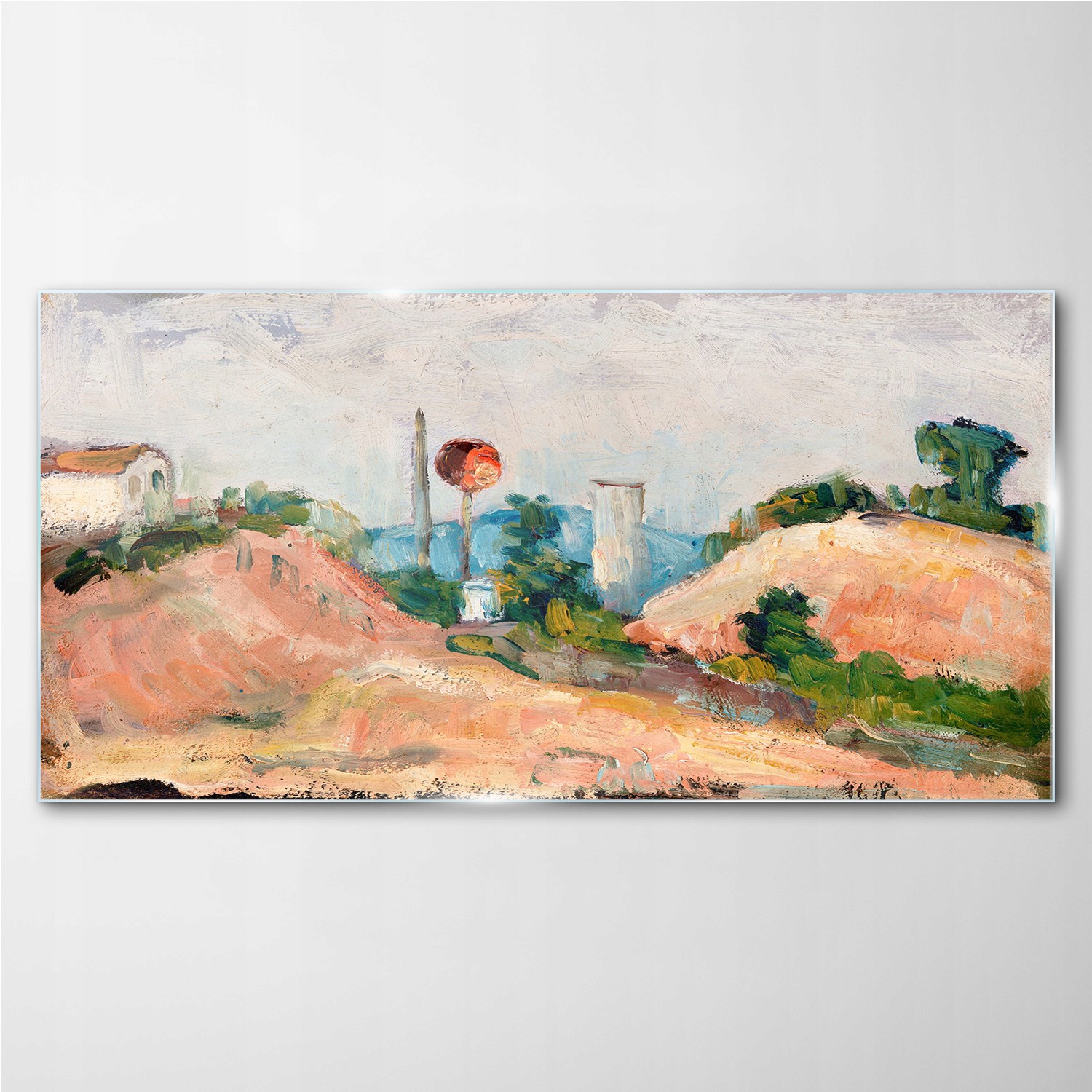 

Obraz szklany The railway cutting Cézanne 100x50