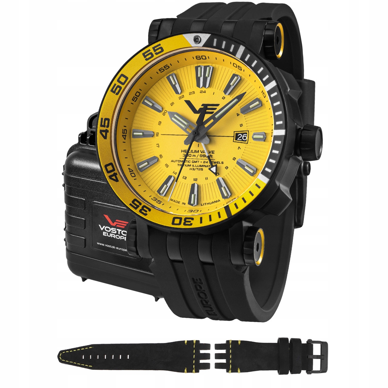 Pánské Hodinky Vostok Europe NH34-575C719S s černým řemínkem