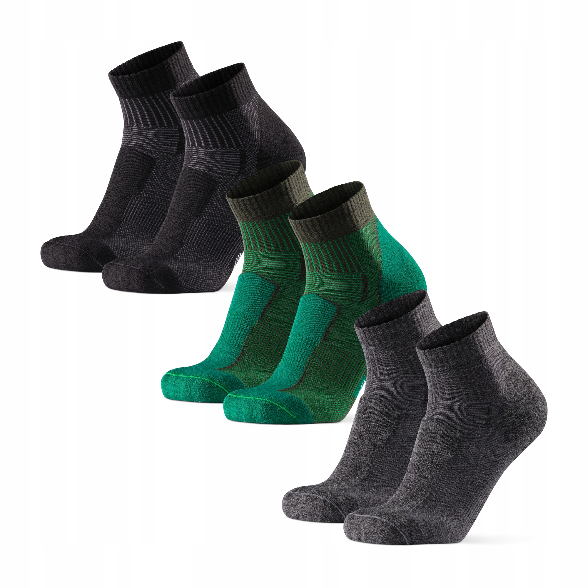 Krótkie Skarpety Trekkingowe Merino Danish Endurance za Kostkę 3-pak 39-42