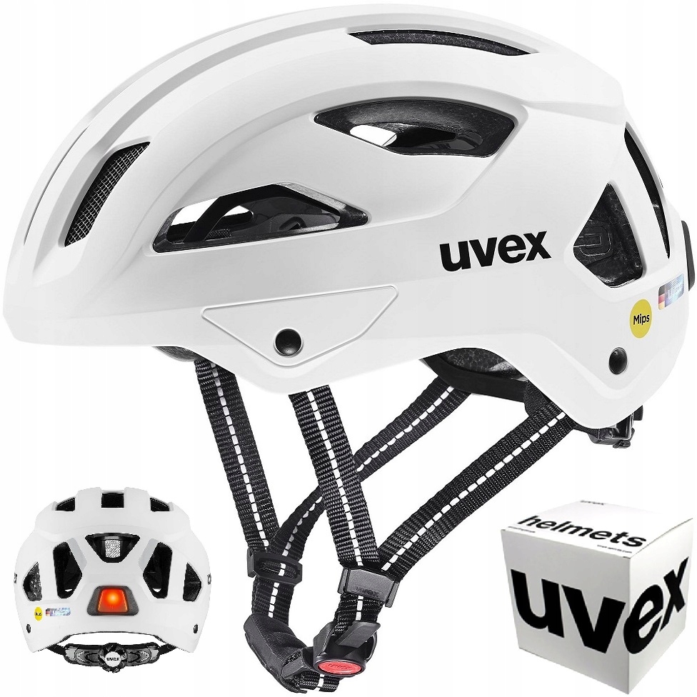 Kask rowerowy Uvex City Stride Mips 59-61 cm white matt