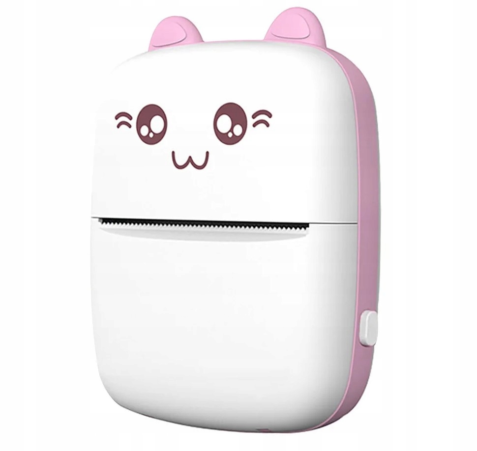 DRUKUŚ DRUKARKA KOT TERMICZNA MINI DRUKARKA PRZENOŚNA +1 ROLKA PAPIER