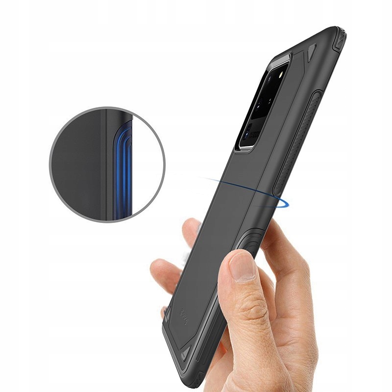 

Crong Defender Cas Etui Samsung Galaxy S20+ czarny