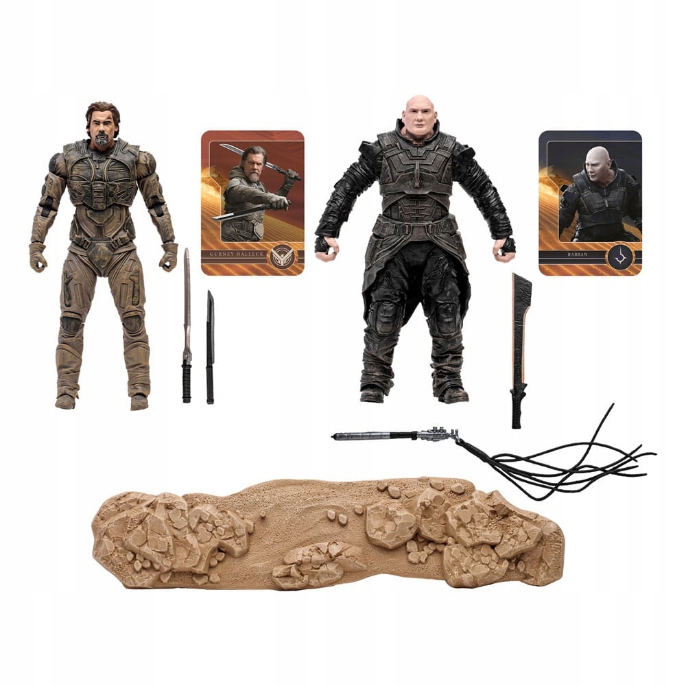 Sada akčních figurek Pack Gurney Halleck & Rabban Dune