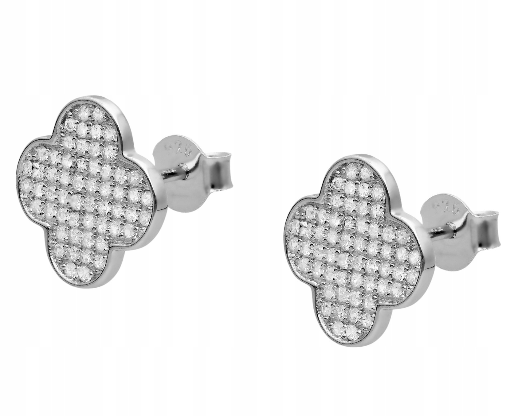 Stříbrné náušnice Ag 925 jetele IM1060125ER