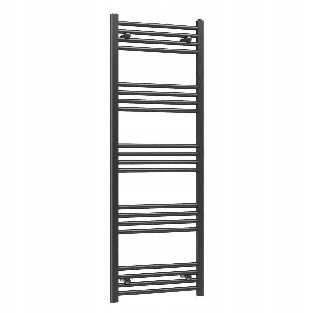 Ohřívač Basic 50x140 cm černý koupelnový žebříkový radiátor Gamma