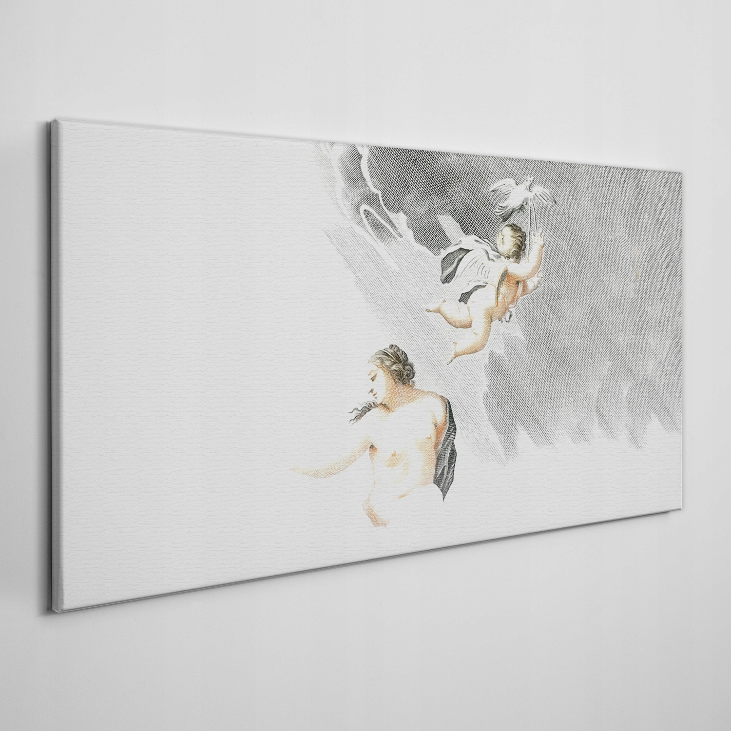 

Obraz ścienny na płótnie Anioły vintage 120x60 cm