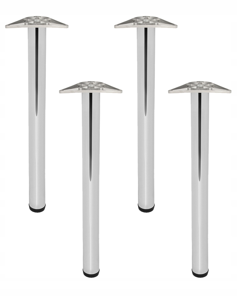 

4x Noga Meblowa Do Stołu,blatu,regulacja H71 Chrom