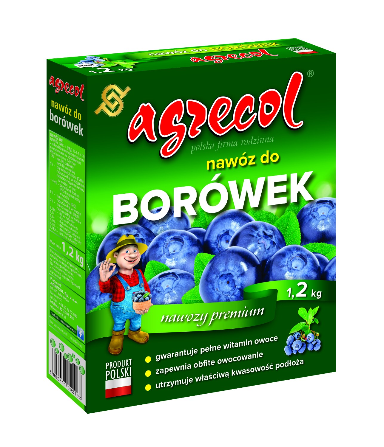 

Nawóz Do Borówek I Jagody Agrecol 1,2KG