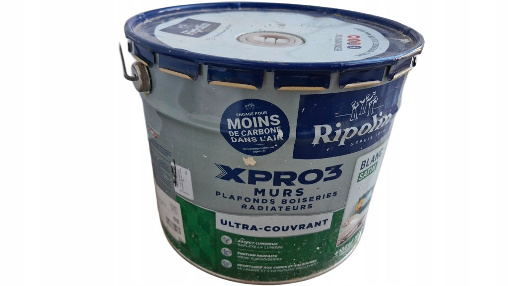 Saténová Farba Na Steny Stropov Biela Ripolin XPRO3 10L Gwr