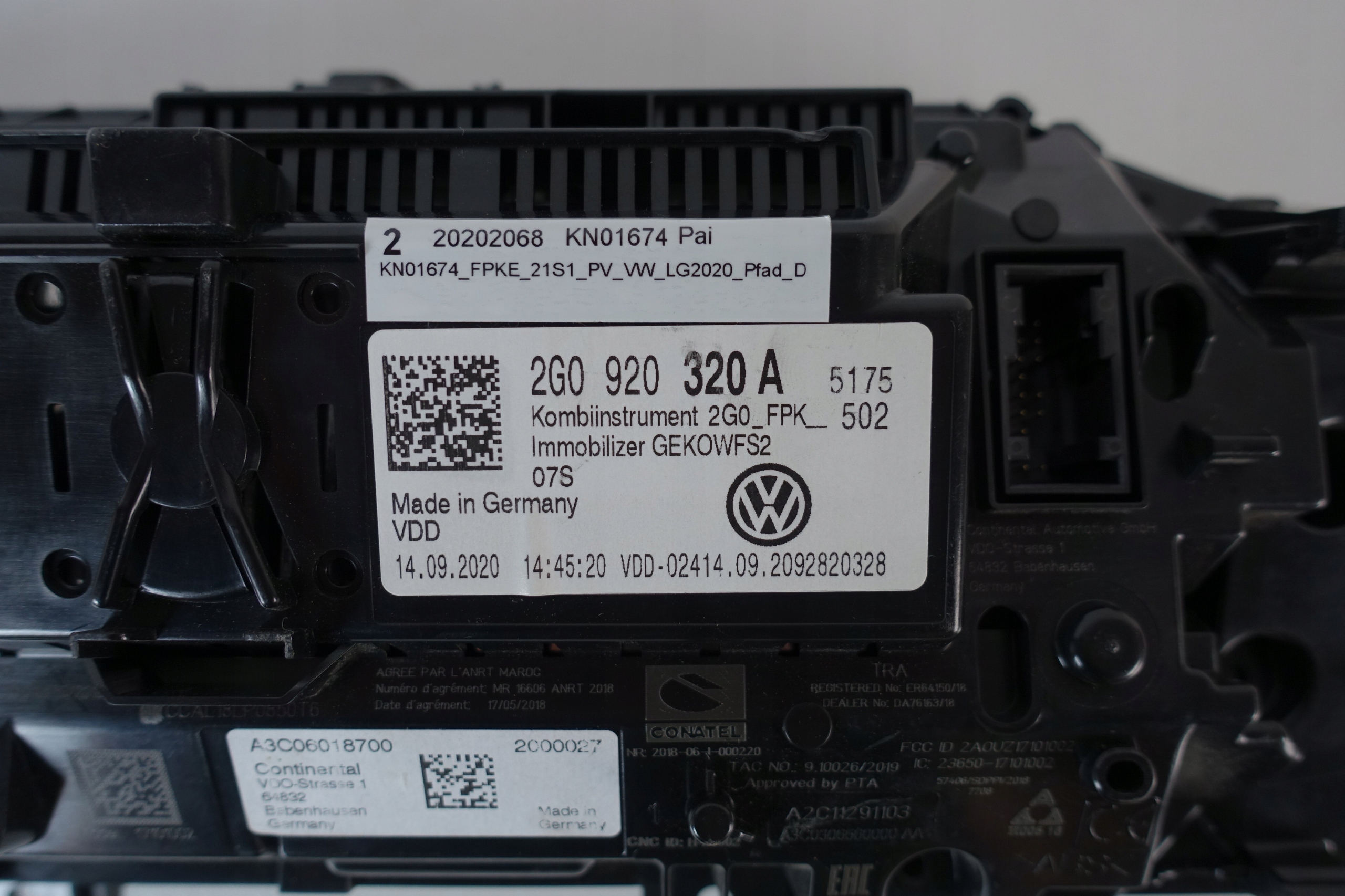 dials VIRTUAL dials LCD VW POLO TAIGO 2G0