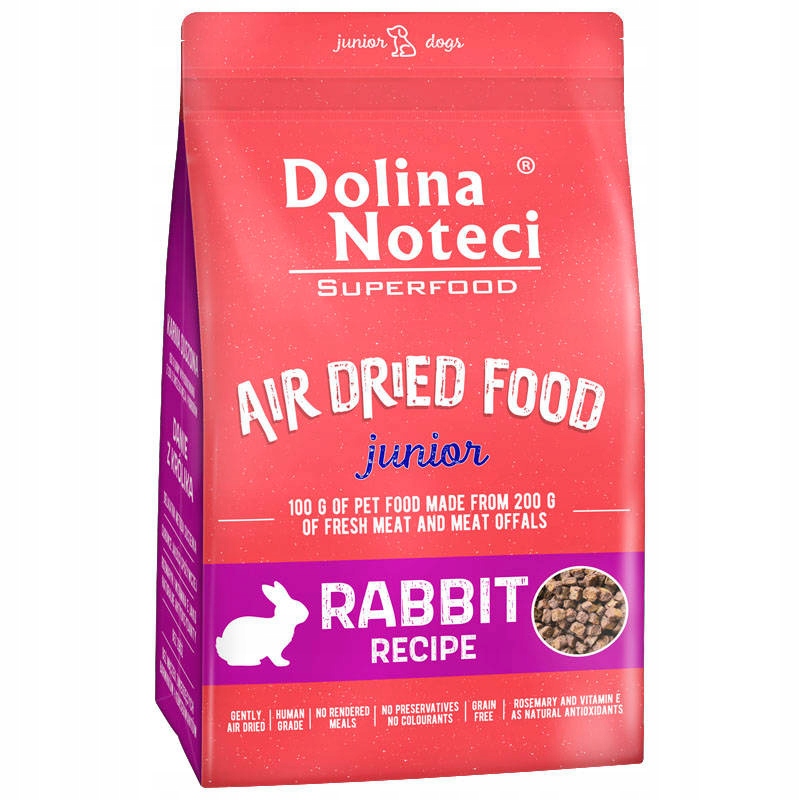 Dolina Noteci Superfood Junior karma suszona dla psa bez zbóż królik 5 kg