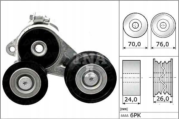 Ina Napinacz Klínového Řemene Vel. Ford Ina