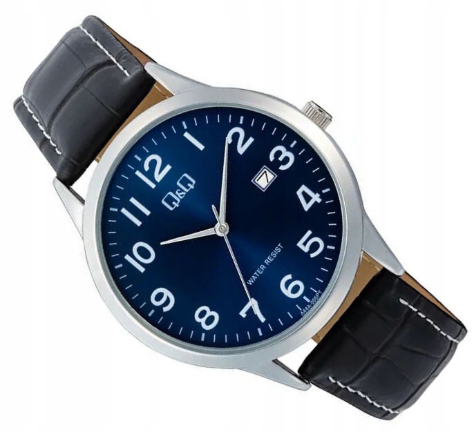 Pánské Klasické Čitelné Hodinky Q&q S Datumovkou A44A-005P Pouzdro 40 mm