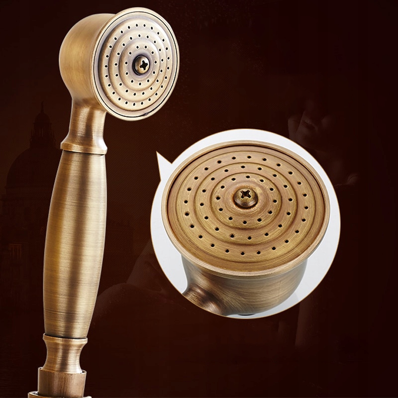 SPRCHOVÝ SET SO SPRCHOU MOSADZNÝ RETRO Iná značka