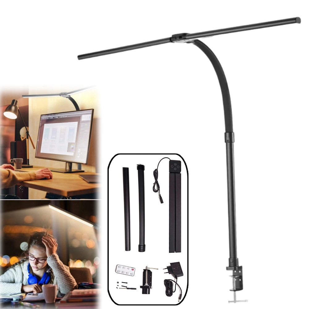 Bezstínová kreslicí Led lampa stolní držák na školní stůl