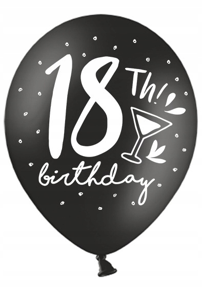 

Mocny balon na 18tke, 18 lat, mix kolorow!