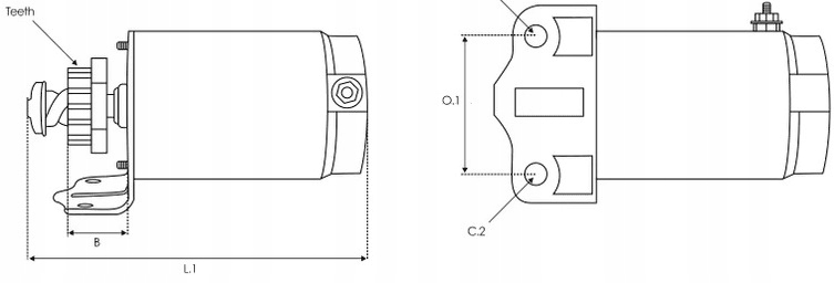 ROZRUSZNIK BRIGGS & STRATTON 0,8KW 16 Zębów Waga produktu z opakowaniem jednostkowym 2.55 kg