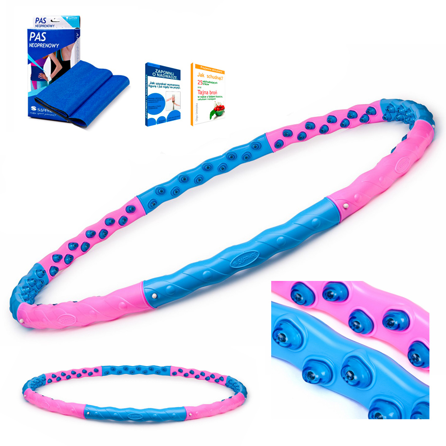 

Hula-hop SG-56 Masaż 80 kulek Odchudzające +pas